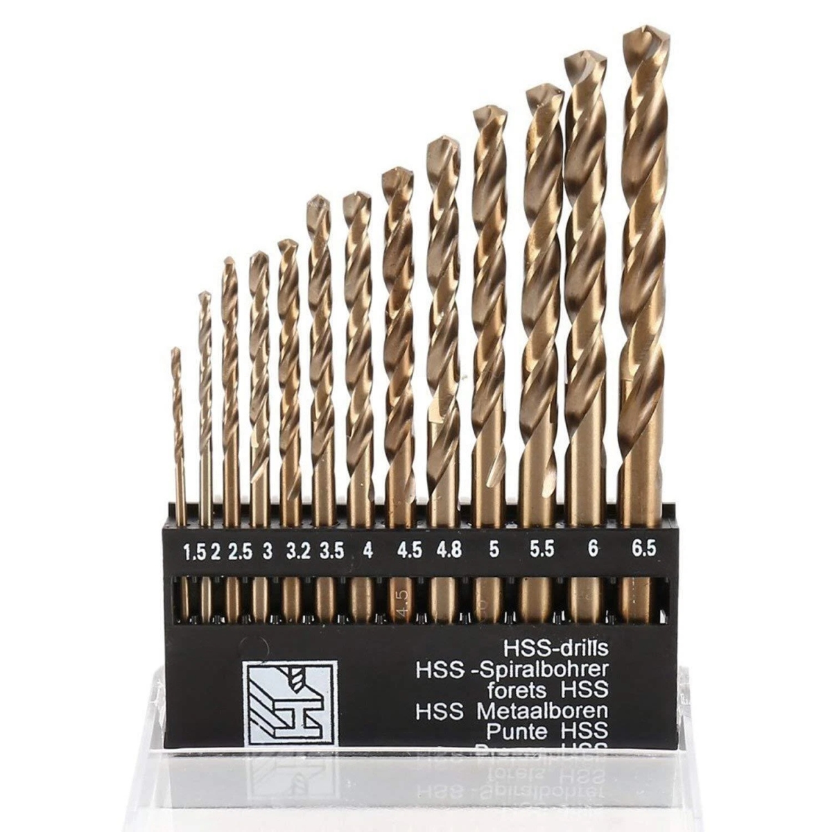 Picture of GOZOLA Weng636 13Pcs of M35 Cobalt Drill Bit Set Steel Extremely Heat Resistant Metric Drill
