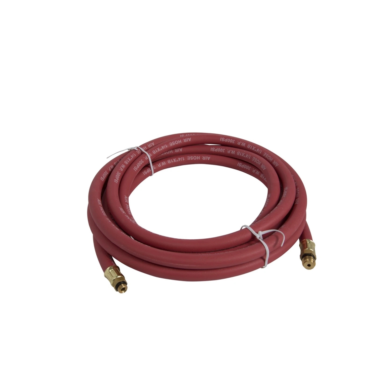 Picture of Steelman Teomeg Steelman 15-ft Air Hose with 1/4-Inch NPS and 3/8-Inch -24 Brass Fittings 60038