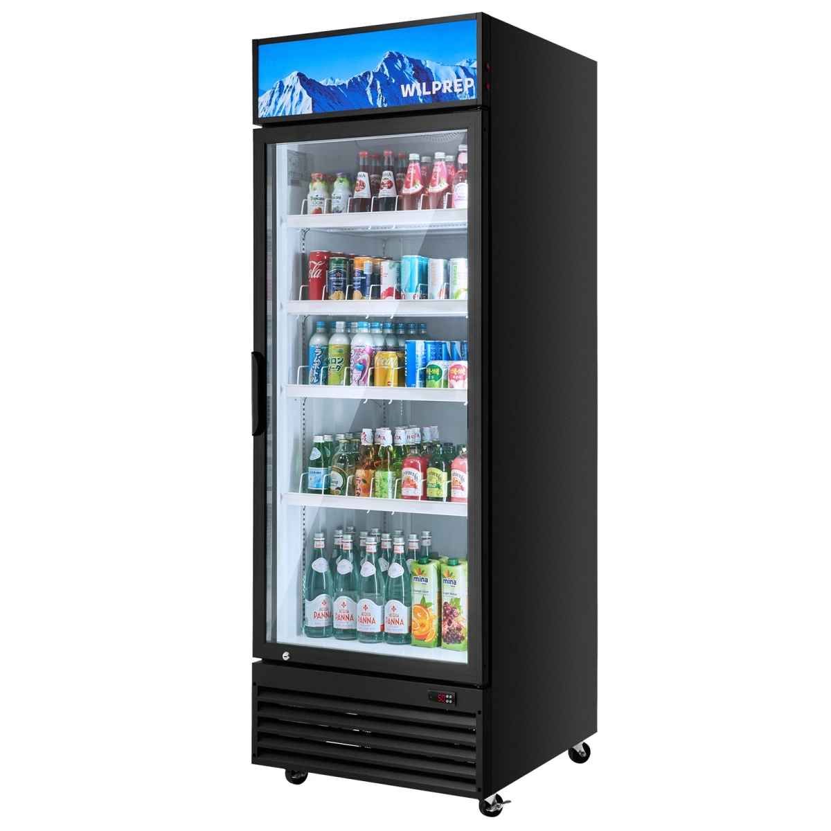 Picture of Onma Etl50310 ETL 28&apos; Commercial Merchandiser Glass Door Cooler Refrigerator 22 Cu.Ft.
