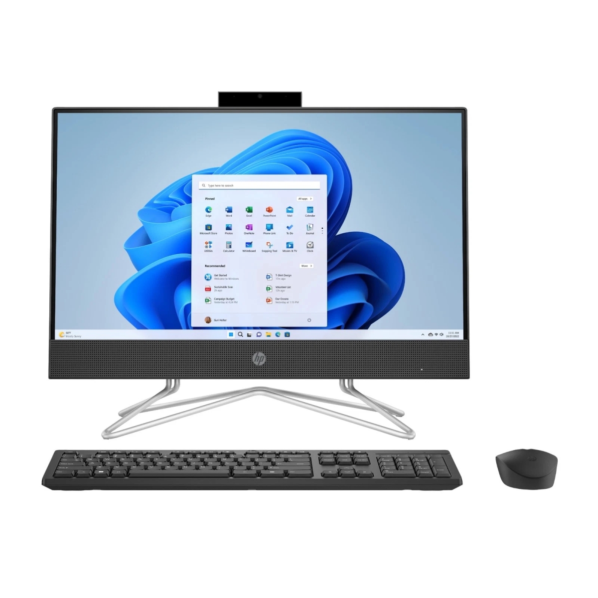Picture of HP 22-dd0153w HP 22-dd0153w 21.5&apos; FHD AIO Intel Pentium J5040 2.0GHz 4GB 128GB W11H S