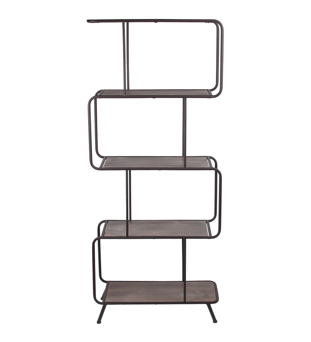 Picture of Privilege 14447 24 x 11 x 57 in. 6-Tier Metal & Wood Bakers Rack&#44; Dark Bronze