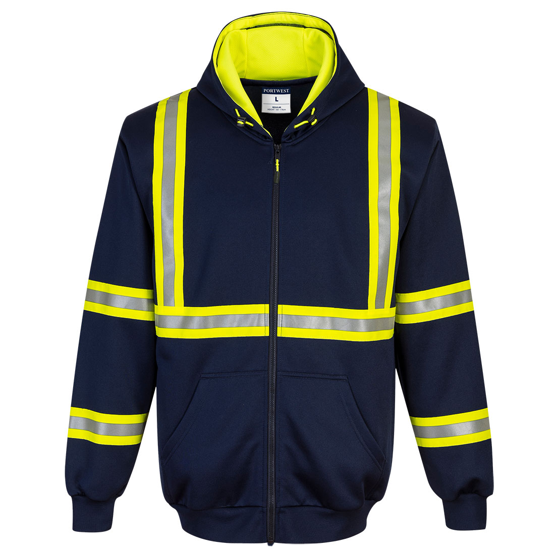 F130NARXL Iona Xtra Enhanced Hoodie, Navy - Extra Large