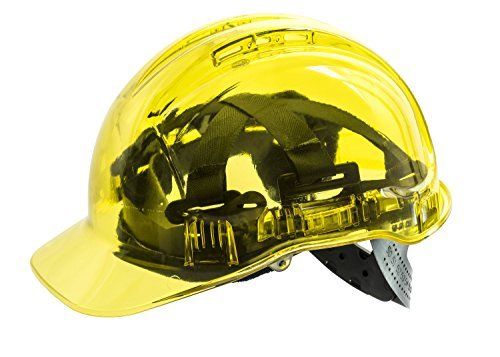 Picture of Portwest PV60YER Peak View Chiusura a Rotella Ventilato Helmet&#44; Yellow