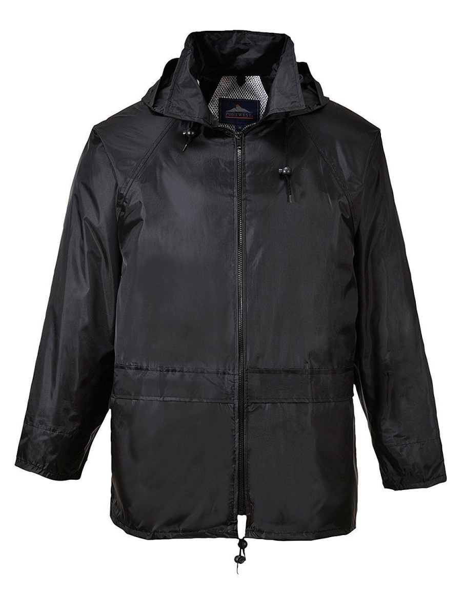 Portwest Black Classic Rain Jacket Size 5X - US440BKR5XL