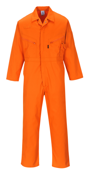 Zip Boilersuit, Orange - Large