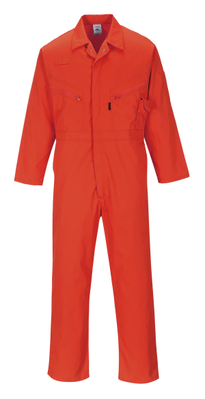 C813RERS Zip Boilersuit, Red - Small