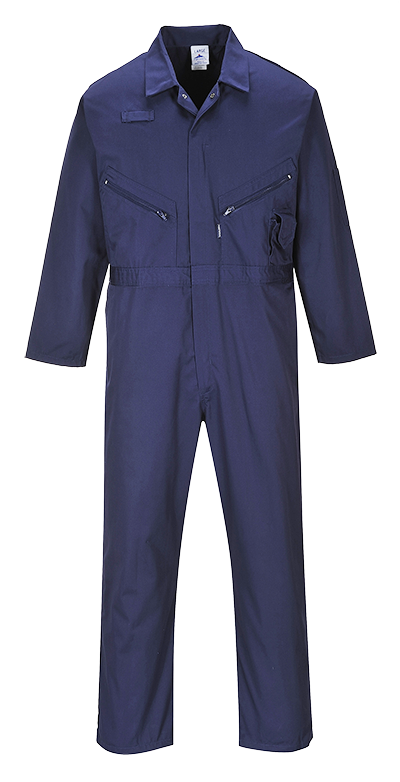 C813NATXL Zip Boilersuit, Navy T - Extra Large