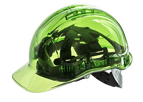 Picture of Portwest PV60GNR Peak View Chiusura a Rotella Ventilato Helmet&#44; Green