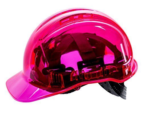 Picture of Portwest PV60PIR Peak View Chiusura a Rotella Ventilato Helmet&#44; Pink