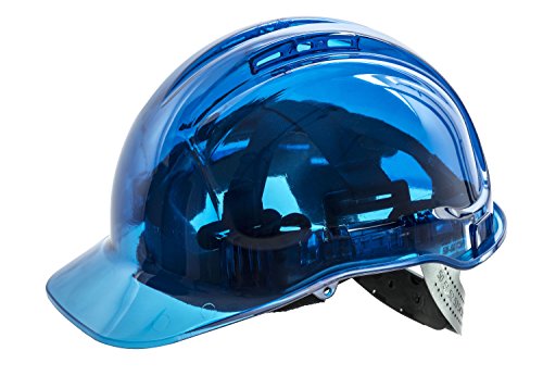 Picture of Portwest PV60BLU Peak View Chiusura a Rotella Ventilato Helmet&#44; Blue