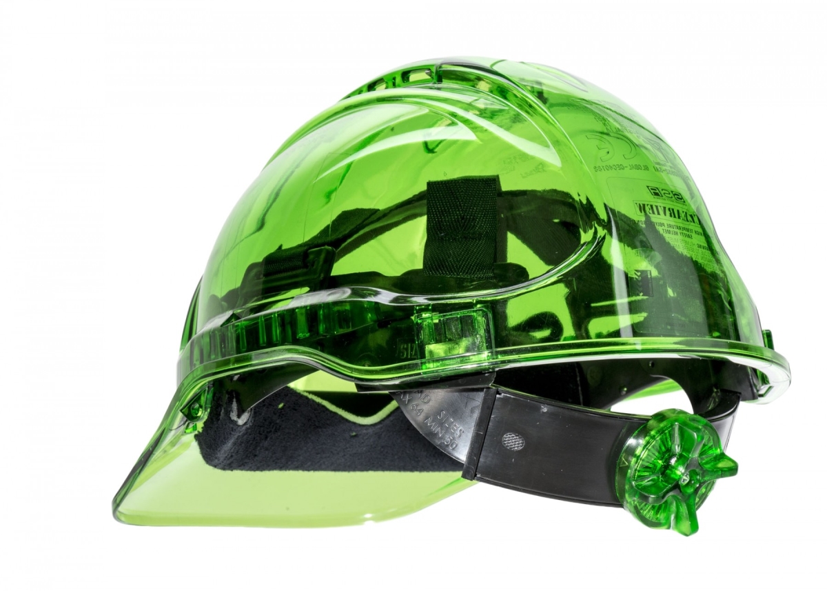 Picture of Portwest PV64GNR Peak View Ratchet Hard Hat - Green