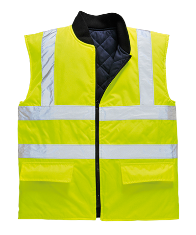 High-Visibility Bodywarmer Yellow - Small