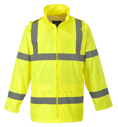 High-Visibility Rain Jacket, Yellow - 7XL