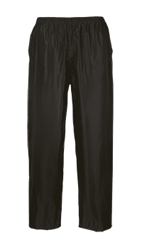 Rain Pants, 100% Polyester, PVC Coated, Elastic Closure, Yellow, Size XL
