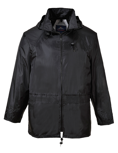 Classic Rain Jacket - Black, 6XL