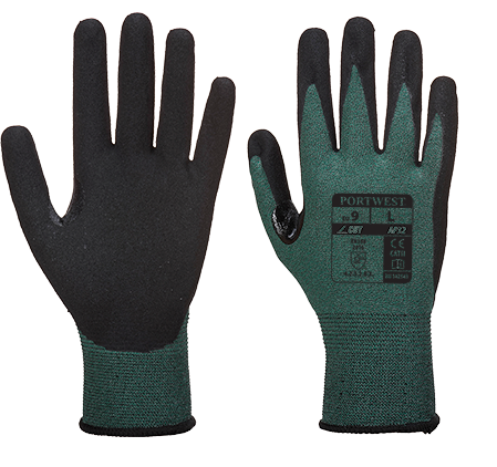 AP32K7RL Dexti Cut Pro Glove, Black & Grey - Large, Regular