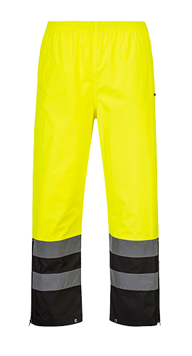 Hi-Vis Rain Pants - Medium - Yellow & Black