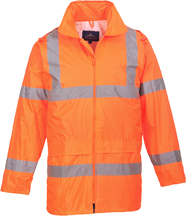 UH440ORR5XL Hi-Vis Rain Jacket - 5XL - Orange