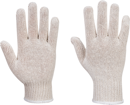 A030WHRXL String Knit Liners Gloves, White - Extra Large - 300 Pairs -  Portwest