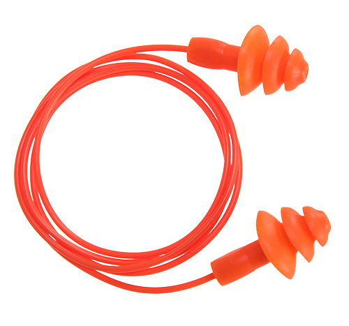 EP04ORR Reusable Corded Ear Plug, 50 Pairs