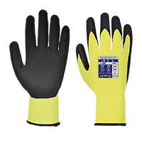 Vis-Tex PU Cut Resistant Glove, Yellow & Black - Small