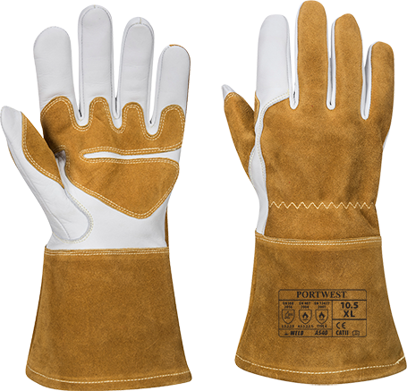 A540BRRL Ultra Welding Gauntlet Gloves, Brown - Large