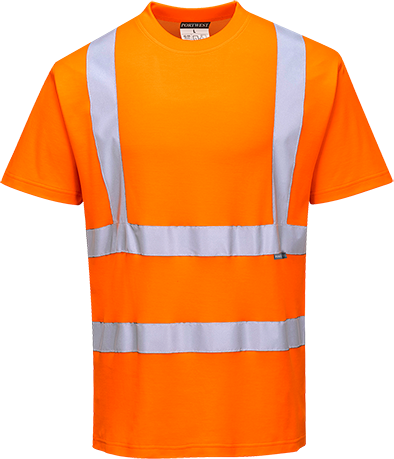 S170ORRM Cotton Comfort Short Sleeve T-Shirt, Orange - Medium