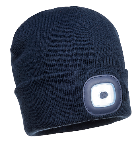 Rechargeable LED Beanie, Navy