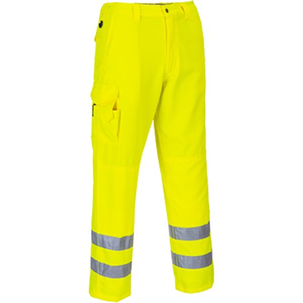 E046YER4XL  Hi-Vis Combat Trousers, Yellow - 4XL