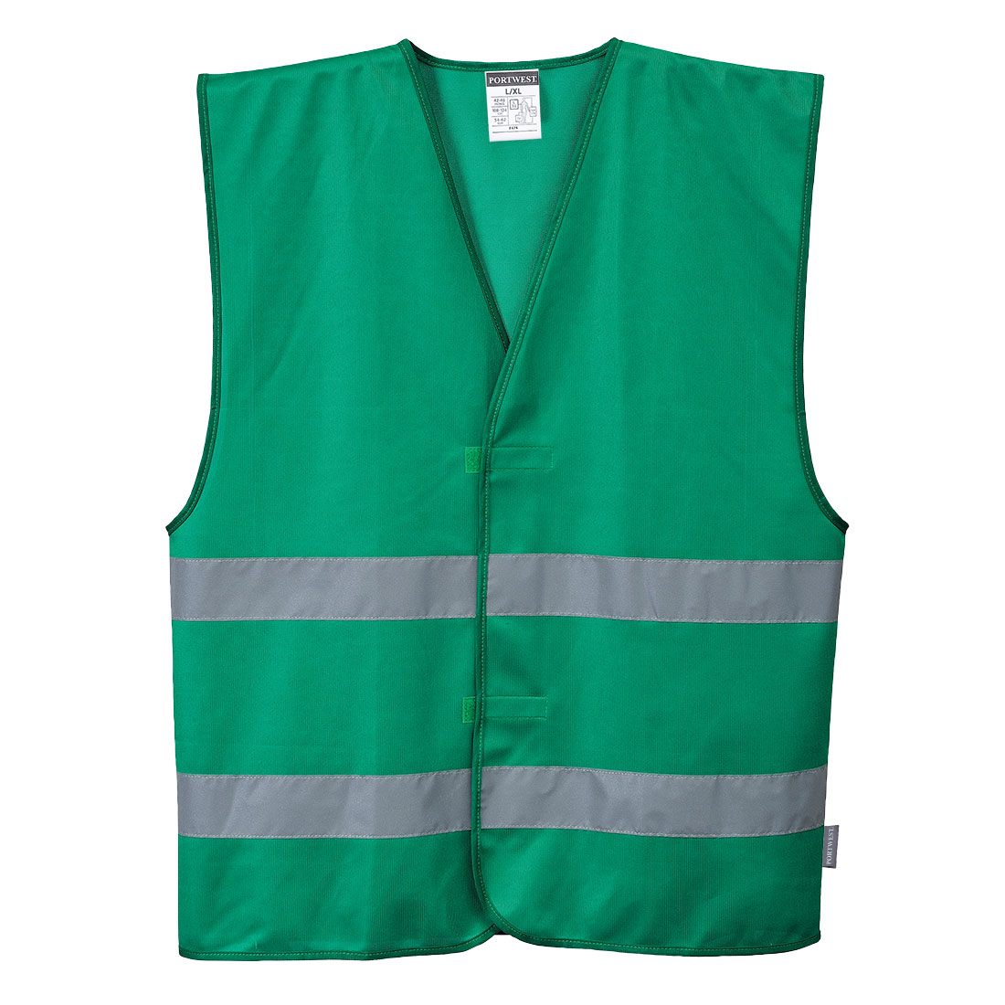 F474BGR4X-5X Iona 2 Band Vest, Bottle Green - 4X & 5X