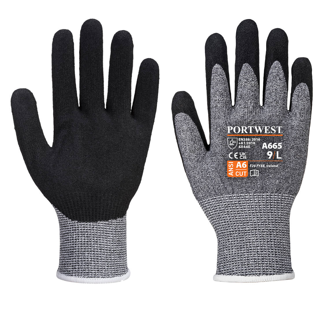 A665GRRXS VHR Advanced Cut Glove, Grey - Extra Small