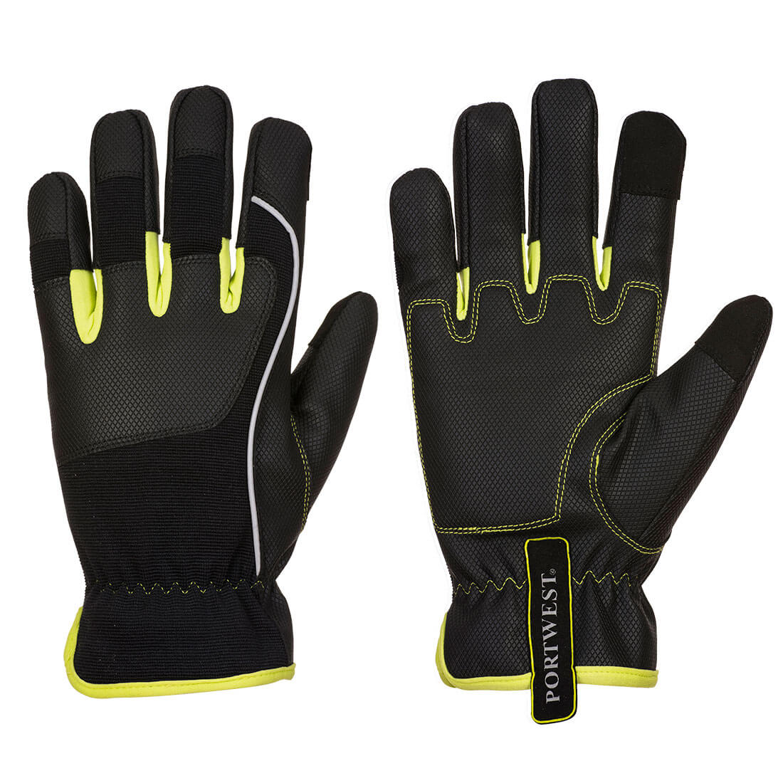 A771BKYS PW3 Tradesman Glove, Black & Yellow - Small