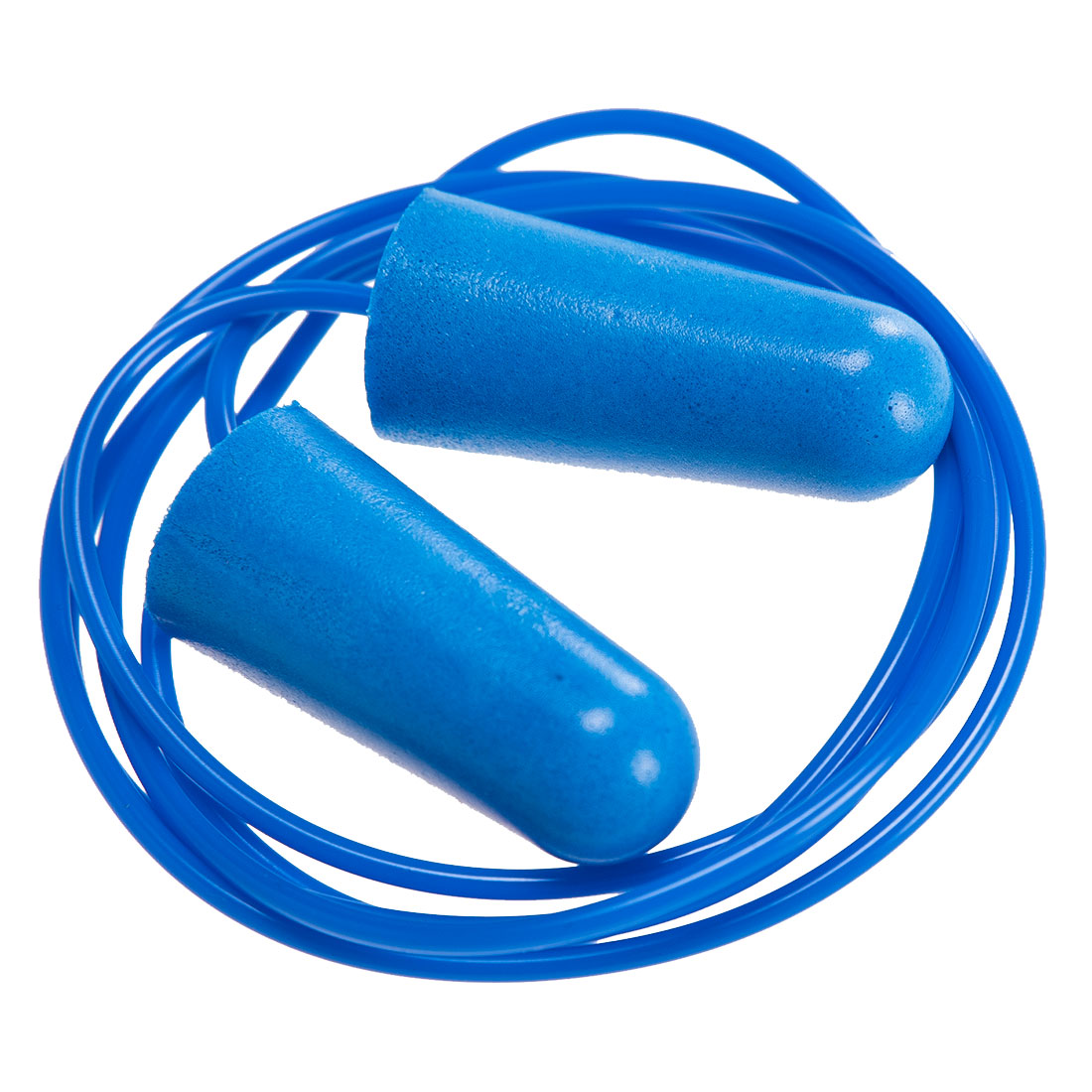 EP30BLU Detectable Corded PU Ear Plugs, Blue - Pack of 200