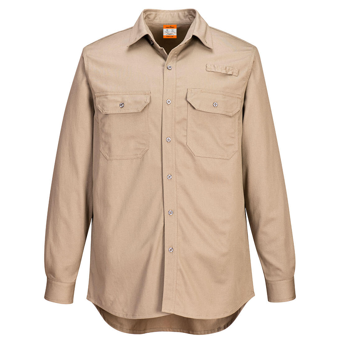 FR705KHRL Vented FR Shirt, Khaki - Large