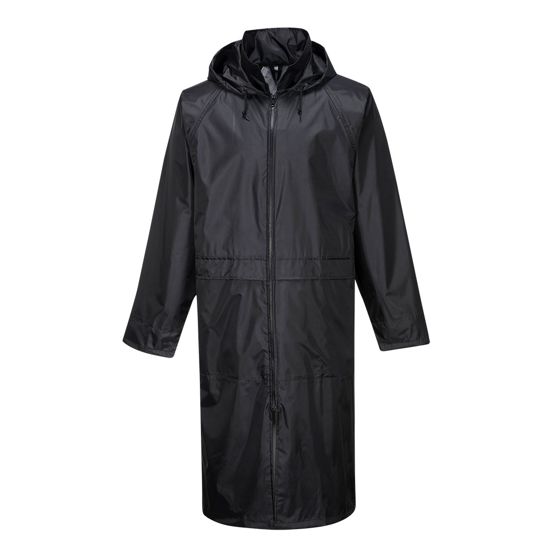 S438BKRXL Men Regular Classic Rain Coat, Black - Extra Large