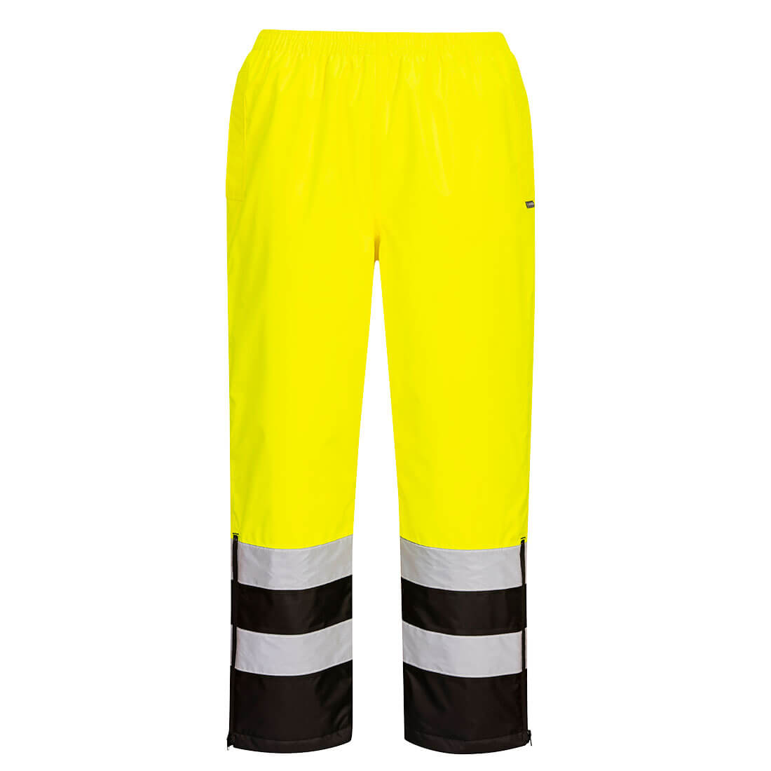 S598YBRL Hi-Vis Lined Rain Pant, Yellow & Black - Large