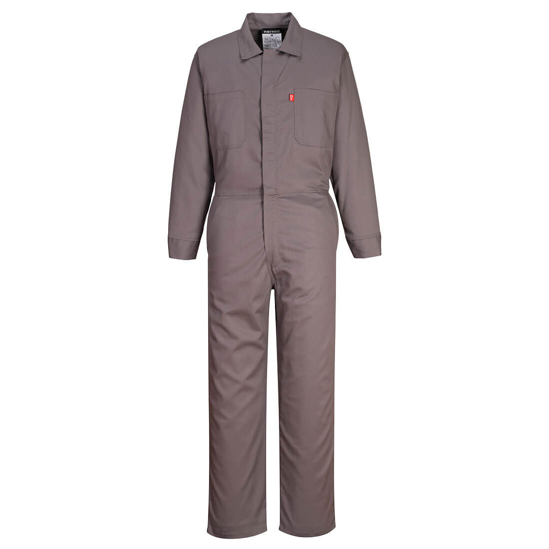 UFR87GRRXL Bizflame 88-12 Classic FR Coverall, Gray - Extra Large -  Portwest