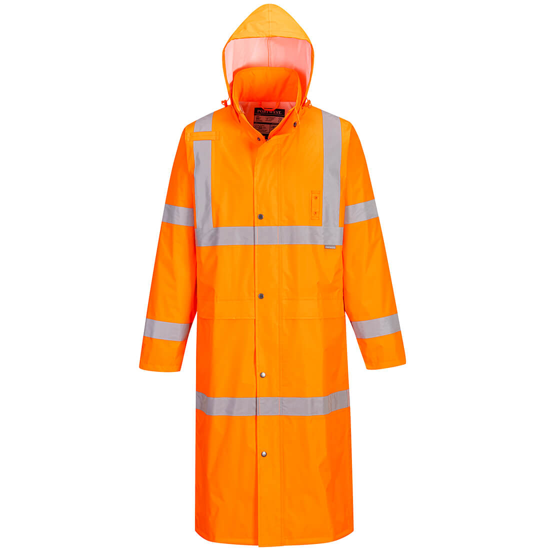 UH445ORRS 48 in. Hi-Vis Classic Rain Coat, Orange - Small