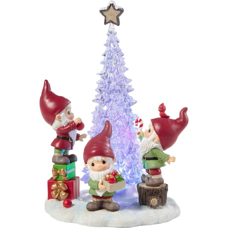 211406 Gnome Place Like Home For The Holidays LED Figurine