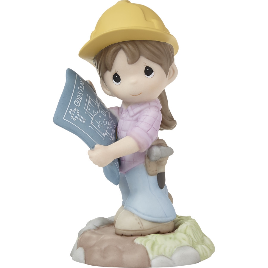 222023D  Trust In Gods Plan Brunette Figurine