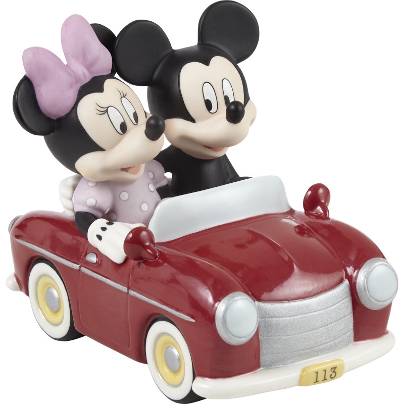 211702 You Sped Away With My Heart Mickey Mouse and Minnie Mouse Figurine