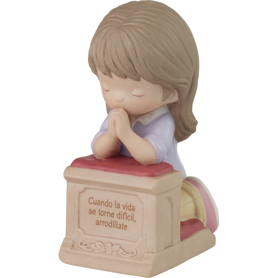 223006E When Life Gets Too Hard To Stand, Kneel Brunette Hair/Medium Skin Spanish Figurine