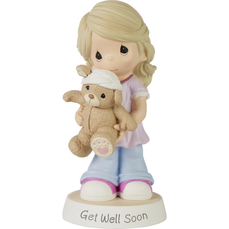 232410  Get Well Soon Girl Resin Figurine