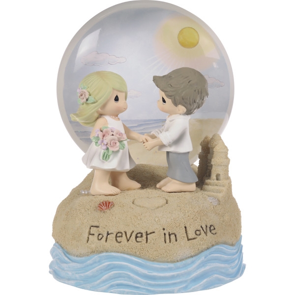 242102  Forever In Love Resin/Glass Lighted Musical