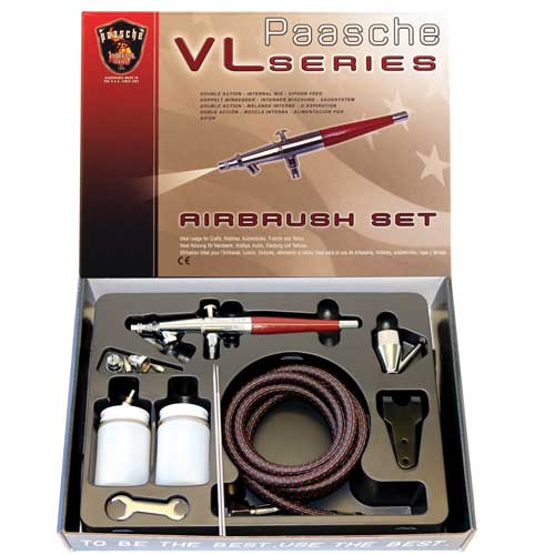 Picture of Paasche VLS-SET Airbrush Set with All Three Heads for VLS