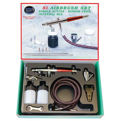 Picture of Paasche SI-SET Single Action Internal Airbrush Mix Set with All Three Heads