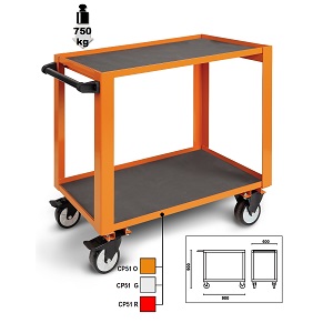 Beta Tools 051000501 High-Grade Trolley - Orange