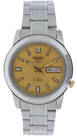 SNKK13J1 Mens 5 Automatic Champagne Dial Stainless Steel Watch -  Seiko