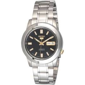 SNKK17J1 Mens 5 Automatic Black Dial Stainless Steel Watch -  Seiko