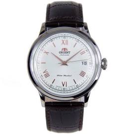 Picture of Orient FAC00008W0 Mens Bambino 2nd Generation Automatic White & Brown Leather Band Watch